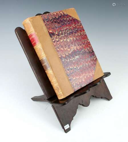 LEATHER BOUND SHAKESPEARE BIOGRAPHY & STAND