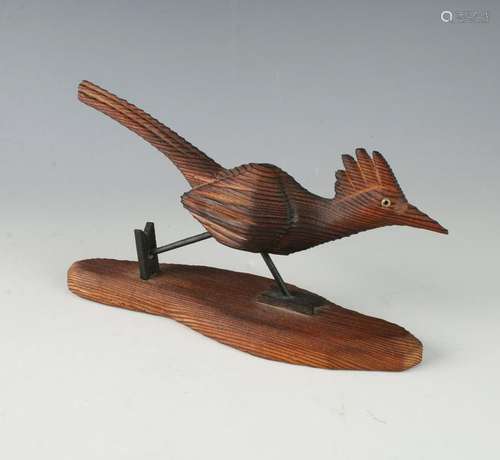 VINTAGE JAPANESE FOLK ART CRYPTOMERIA BIRD