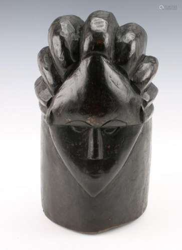 MENDE SIERRA LEONE RITUAL WOODEN HEAD