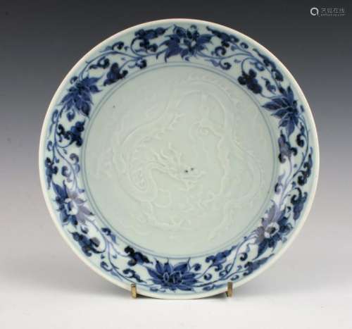 BLUE & CELADON PORCELAIN BOWL