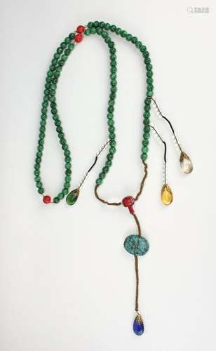 GREEN CHAO ZHU COURT NECKLACE