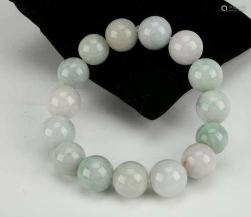 JADEITE BEAD BRACELET