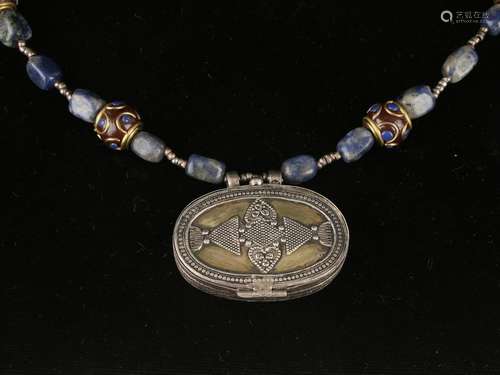 TIBETAN LAPIS STERLING NECKLACE