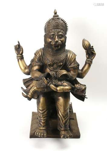 BRONZE NARASIMHA STATUE