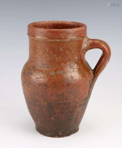 REDWARE CLAY WIDE MOUTH JUG