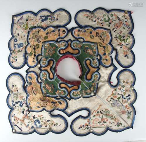 MINUTELY EMBROIDERED CHINESE COLLAR