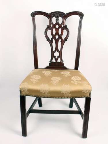 EARLY 20TH C. PHILADELPHIA CHIPPENDALE SIDE CHAIR