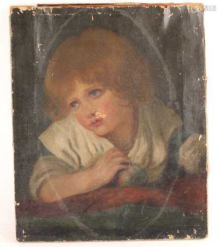 OIL PORTRAIT OF A CHILD