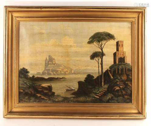 SIGNED SEASCAPE PAINTING MYSTERY ARTIST 19TH C