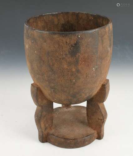 AFRICAN WOODEN CEREMONIAL CUP