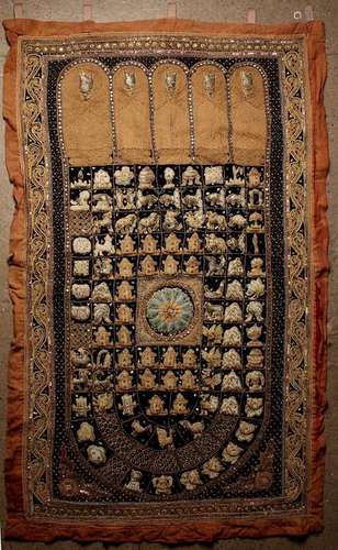 INDIAN EMBROIDERED TAPESTRY