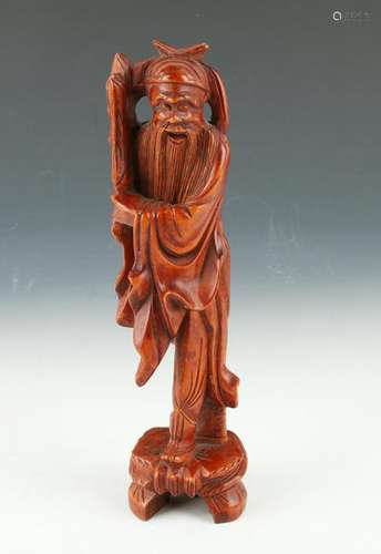 CARVED WOODEN ELDER FIGURE