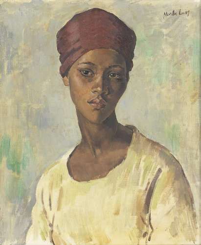 Portrait of a Young Malay Girl  Alfred Neville Lewis(South African, 1895-1972)