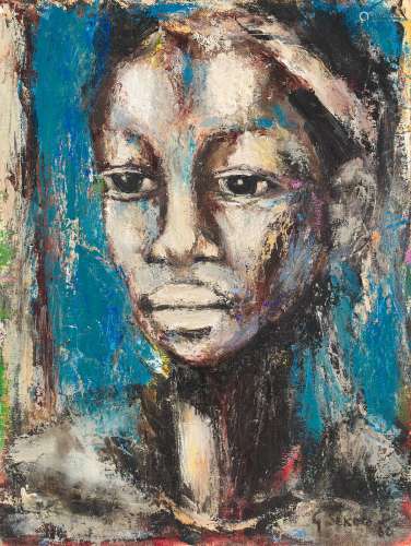 Blue Head Gerard Sekoto(South African, 1913-1993)