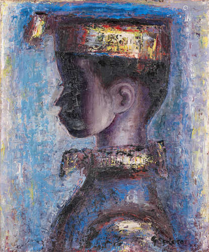 Boy with a turban Gerard Sekoto(South African, 1913-1993)