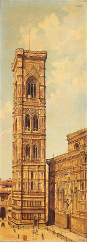 Antonietta Brandeis(Czech, 1849-1926) Giotto's Campanile, Florence