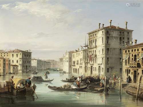 Edward Pritchett(British, 1828-1864) A busy Venetian waterway; On a Venetian canal each 30 x 40.5cm (11 13/16 x 15 15/16in).