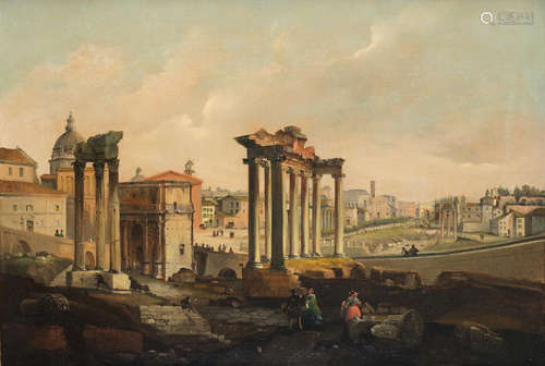 Vincenzo Giovannini(Italian, 1817-1903) Il Foro Romano