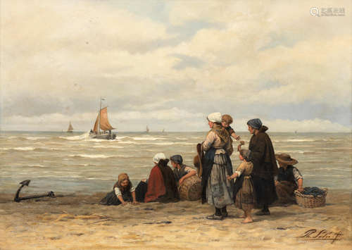 Philip Lodewijk Jacob Frederik Sadée(Dutch, 1837-1904) Waiting for the boats