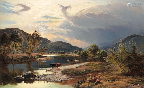 Sidney Richard Percy(British, 1821-1886) Betws-y-Coed, North Wales