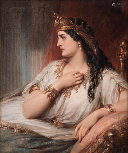 Thomas Francis Dicksee(British, 1819-1895) Cleopatra