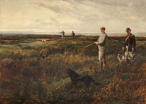 Heywood Hardy(British, 1843-1933) A day on the moors