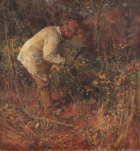 Sir Alfred James Munnings, PRA, RWS(British, 1878-1959) The Woodcutter