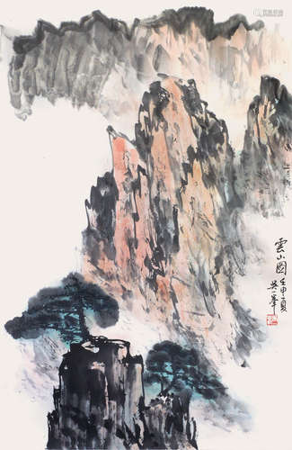 吳一峯  雲山圖