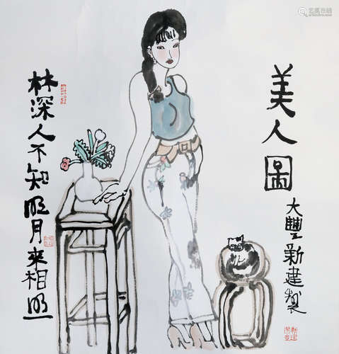 朱新建  美女图