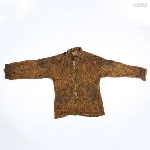 CHINESE ANCIENT SILK ROBE CLOTH