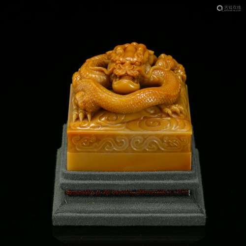 CHINESE TIANHUANG STONE DRAGON OFFICIAL SEAL