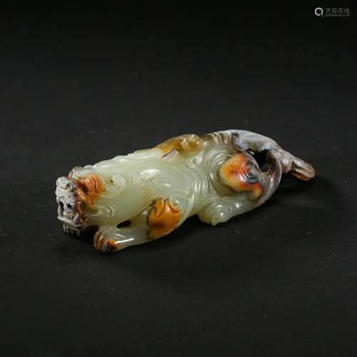 CHINESE ANCIENT JADE BEAST