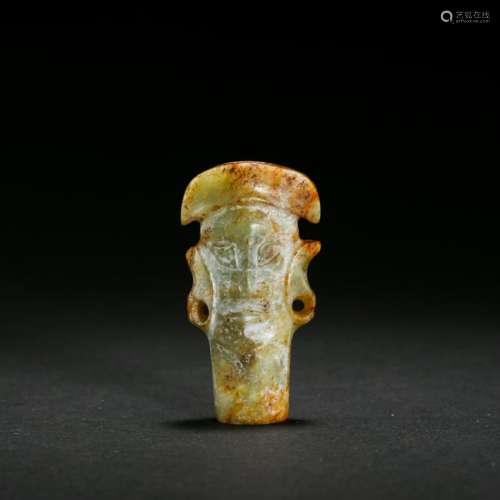 CHINESE ANCIENT JADE FIGURE