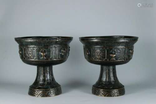 Qing Dynasity, Bronze Oil Lamp