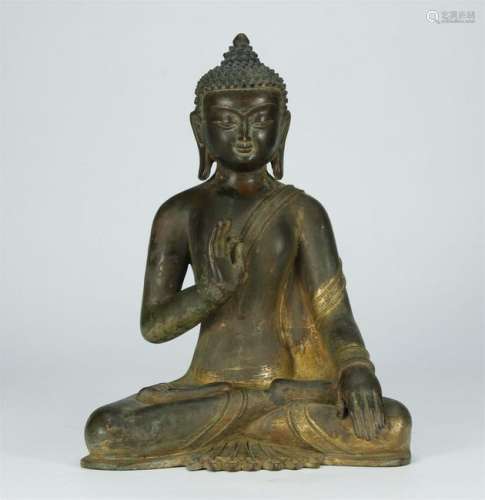 Gilt Bronze Shakyamuni Buddha