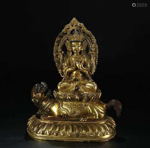 Gilt Bronze Buddha Statue