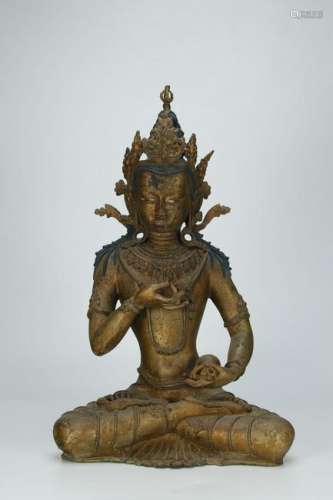 Bronze painted with Gold Color Buddha