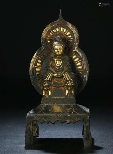 Gilt Bronze Shakyamuni Buddha