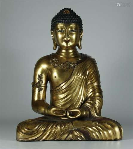 Gilt Bronze Buddha Statue