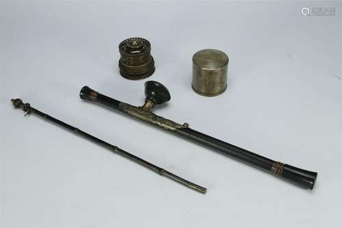 A Set of Opium Pipe