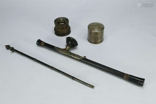 A Set of Opium Pipe