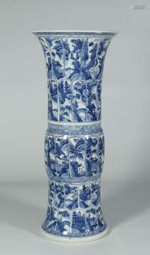 Qing Dynasity, Blue and White Hua Gu