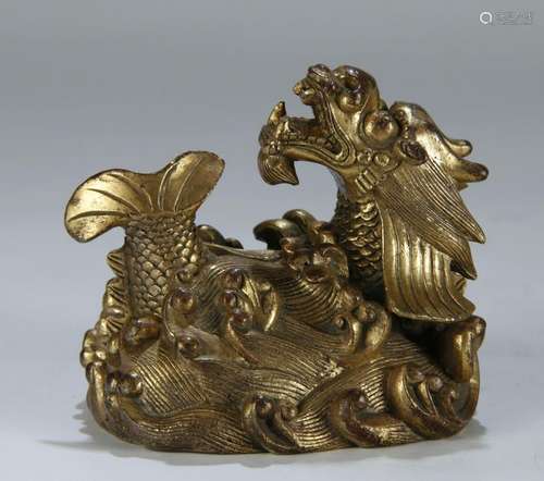 Gilt Bronze Paper Weight