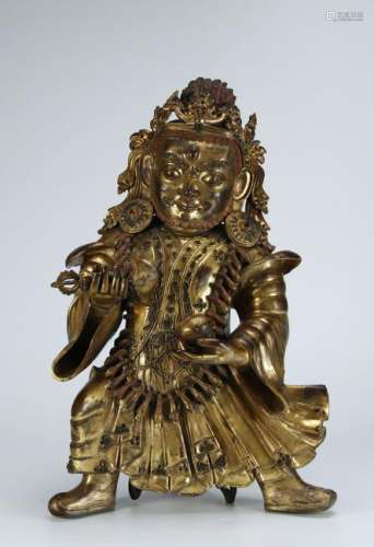 Gilt Bronze Tibetan Buddha