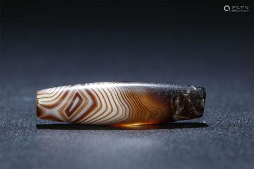 Agate Twining bead