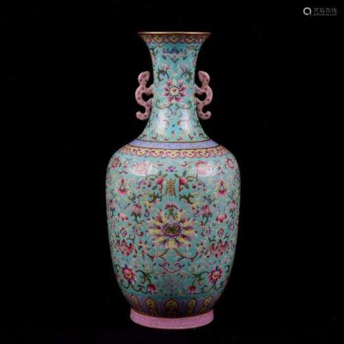 Chinese Porcelain Famille-Rose Vase