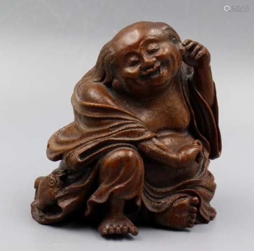 Chinese Bamboo Figural Carving