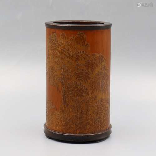 Chinese Bamboo Brush Pot