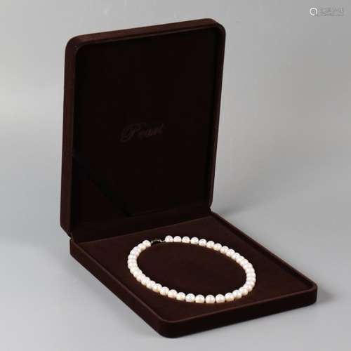 A Necklace With Cultured Pearls