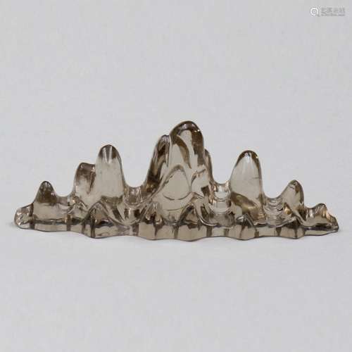 Chinese Carved Crystal Penholder